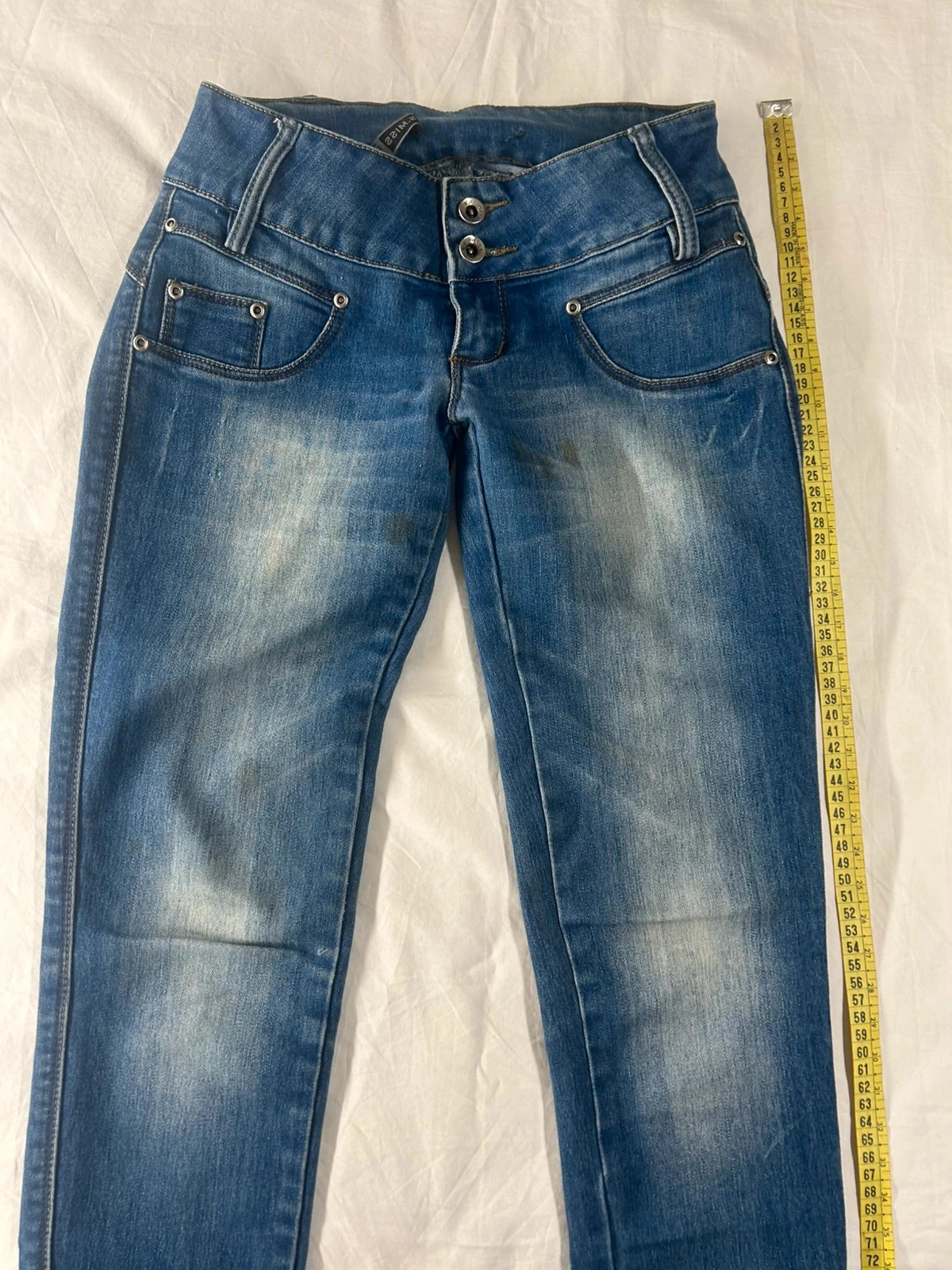 Jeans azul de cintura baixa v. S. Miss tamanho 36 – photo 2